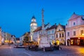 Masaryk square, protected town reserve, town Trebon, South Bohemia, Czech republic