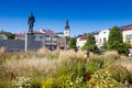 Masaryk square, Roznov pod Radhostem town, Moravia, Czech republic Royalty Free Stock Photo