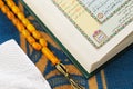 The Masbaha, also known as Tasbih with the Quran Royalty Free Stock Photo