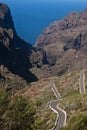 Masca Cliifs and canyon Tenerife Royalty Free Stock Photo