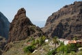 Masca mountain village and gorge on Tenerife island, Canary islands, Spain Royalty Free Stock Photo