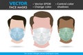 Mockup Surgical Face Breath Mask Medical Protection Respiratory Hygiene Royalty Free Stock Photo