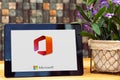 Mascara, Algeria - march 29, 2021: ms Office concept on tablet