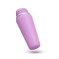 Mascara bottle. Open pink tube with mascara for eyes