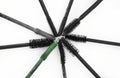 mascara brushes on white background Royalty Free Stock Photo