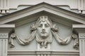 Mascaron on the Art Nouveau building in Prague Royalty Free Stock Photo