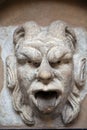 Mascaron ornament with sourse of water in collegium maius in cracow Royalty Free Stock Photo
