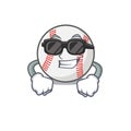Mascot cartoon baseball the in super cool shape