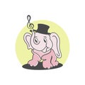 Mascot cartoon elephant character