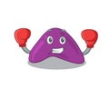 Mascot design of adrenal as a sporty boxing athlete