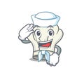 A mascot design of cook hat Sailor wearing hat