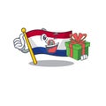 Mascot flag paraguay with in crying character