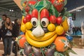 Mascot Foody posing Bit 2015, international tourism exchange in Milan, Italy