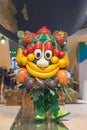 Mascot Foody posing Bit 2015, international tourism exchange in Milan, Italy