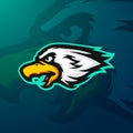 Mascot head of eagle for sports or esports team logo