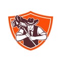 Cowboy Camera Operator Shield