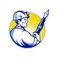 Coal Miner Fountain Pen Mascot