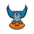Great Horned Owl American Football Mascot