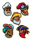 Explorers, Captains and Warrior Mascot