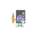 A mascot icon of Student hard disk character holding pencil