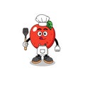Mascot Illustration of apple chef Royalty Free Stock Photo