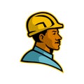 African American Construction Worker Mascot Royalty Free Stock Photo
