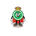 Mascot Illustration of check mark king