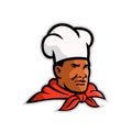 African American Chef Baker Mascot