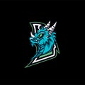 Dragon Logo Design, Mascot Logo Design Template for Sports Teams