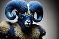 Rampaging with Spirit: The Exciting Mascot of the Los Angeles Rams, Generative AI Royalty Free Stock Photo