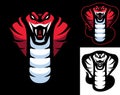 Red Cobra Mascot Royalty Free Stock Photo