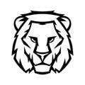 Mascot stylized lion head.