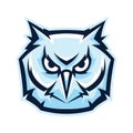 Mascot stylized owl head.