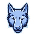 Mascot stylized wolf head.