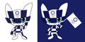 The mascot of the Tokyo 2021 Olympics game named Miraitowa