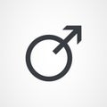 Masculin Symbol, arrow icon
