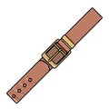 Masculine elegant belt icon