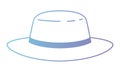 Masculine elegant hat icon