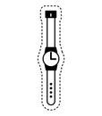 masculine hand watch icon