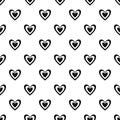 Masculine heart pattern seamless vector