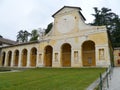 The Maser villa with a sundial on one of the wings Royalty Free Stock Photo