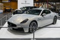 Maserati Granturismo luxury supercar showcased at the Riga Motor Show