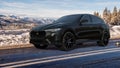 Maserati Levante GranSport on a winter road