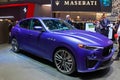 Maserati Levante Trofeo Launch Edition car at the 89th Geneva International Motor Show. Geneva, Switzerland - March 6, 2019