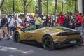 Maserati sports car Paris, France , August 22, 2022 Royalty Free Stock Photo