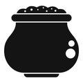 Mash potato icon simple vector. Bowl spoon