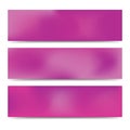 Smooth abstract blurred gradient banners set Royalty Free Stock Photo