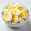 Mashed or Cut Hard-Boiled Eggs Ã¢â¬\' A Simple, Protein-Packed Snack for Babies Royalty Free Stock Photo