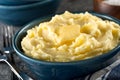 Mashed potatoes with melted butter Royalty Free Stock Photo