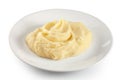 Mashed potatoes on the plate Royalty Free Stock Photo